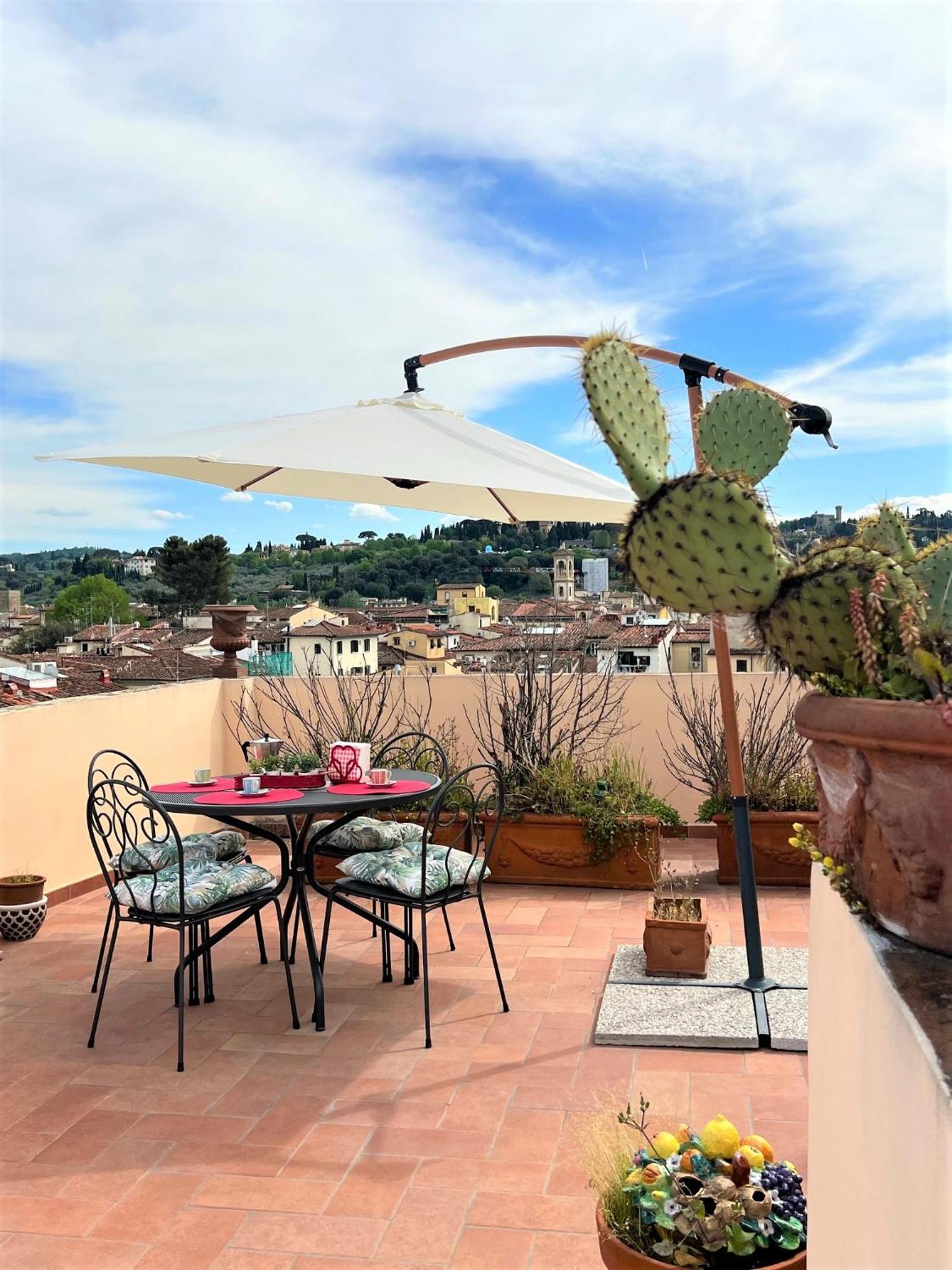 Bianca'S Home-Breathtaking Terrace 360° View Of Florens Exteriör bild